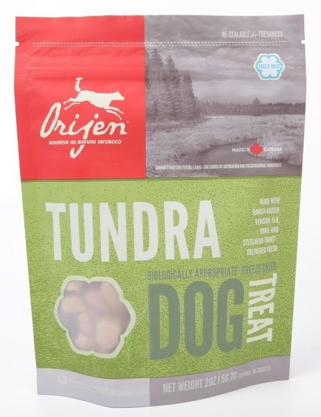 Orijen Tundra Сублимированное Лакомство для Собак с Дичью