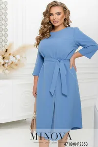 Платье 2353-голубой Minova