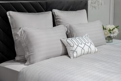 Постельное белье 1.5 спальное Garda Decor Гарда серое