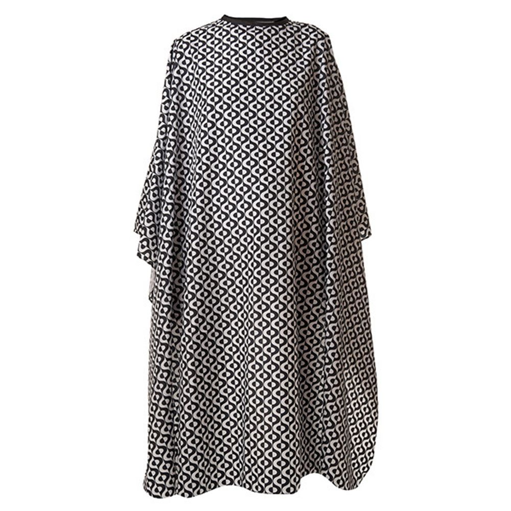 Накидка парикмахерская Harizma, 140х160см, "орнамент" чёрный (h10882B-15)