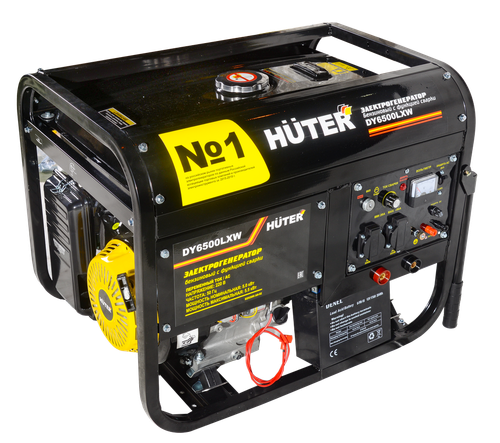 Сварочный бензогенератор HUTER DY6500LXW - [5 кВт / 220V]