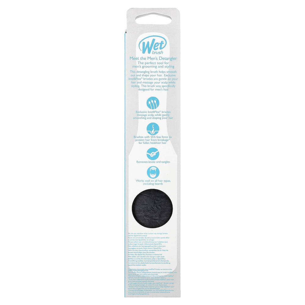 Wet Brush, Детанглер для мужчин, черный, 1 шт.
