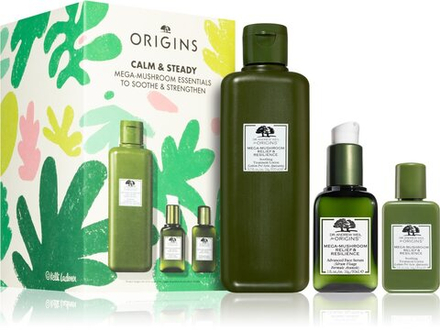 Origins Calm & Steady Mega-Mushroom Set - подарочный набор /  3 szt.   / GTIN 717334266964