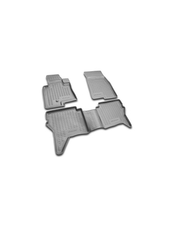 Коврики в салон для MITSUBISHI Pajero IV(V80), 3 дв, 2006 -, 4 шт. (полиуретан) NLC.35.18.210