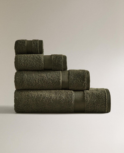 Zara Home - Хлопковое банное полотенце премиум-класса (600 г / м2), серый, 90х150 см