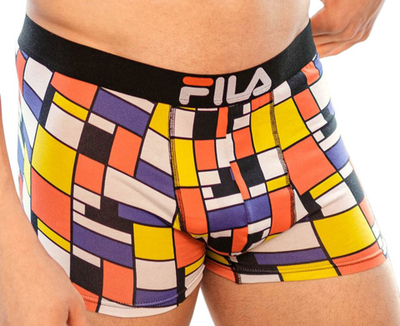 Мужские спортивные боксеры Fila Underwear Man Boxer 1P - black/разноцветный