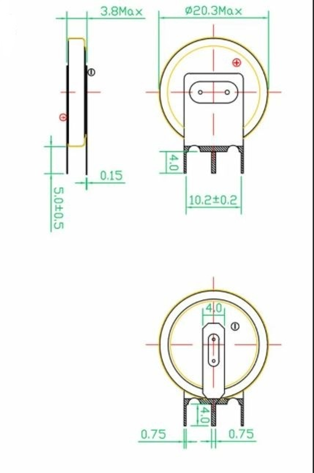 Элемент питания ET CR2032-VC3 OEM