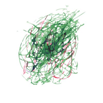 Абстрактная цветная фигура.