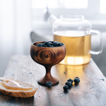 Деревянная Креманка (чаша) на ножке из древесины сибирского кедра. T175