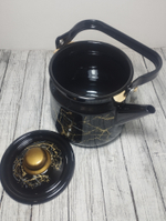 Чайник 3,5л с рисунком Мрамор золото черн. 1с26я