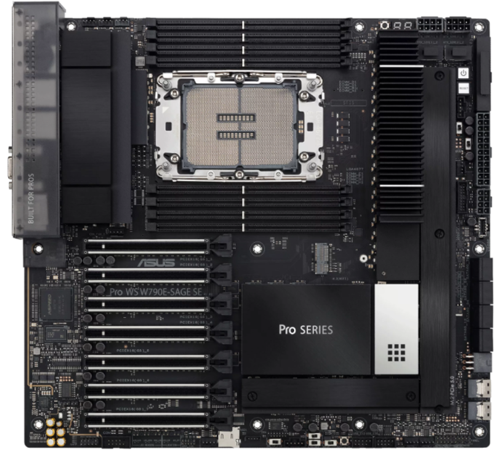 Материнская плата E-ATX ASUS PRO WS W790E-SAGE SE