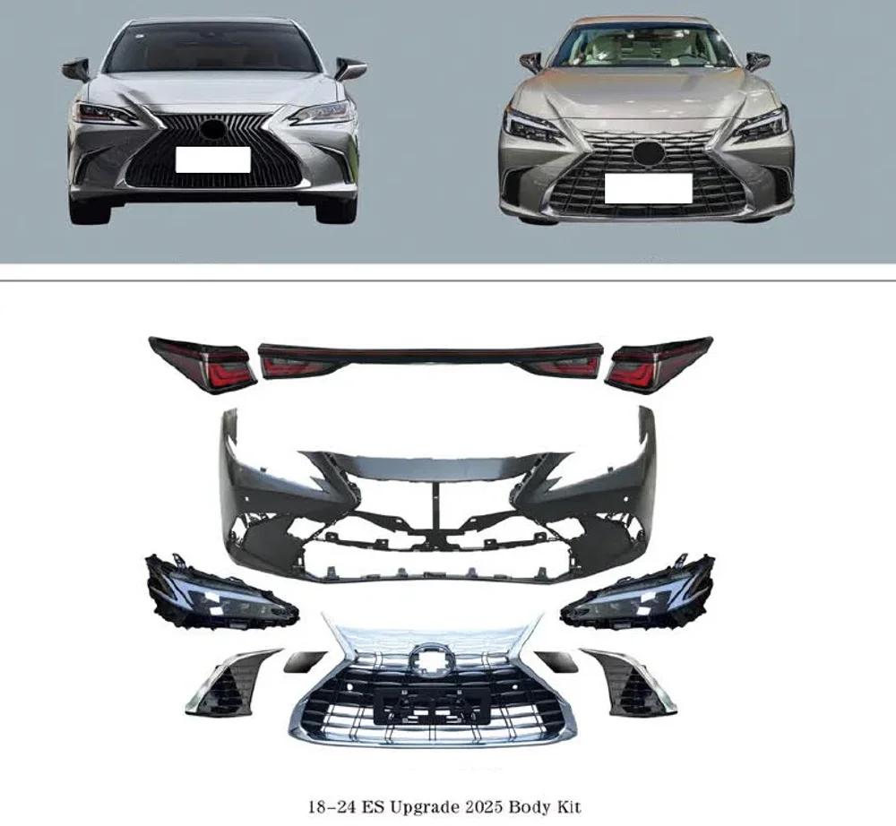 Обвес переделка из Lexus ES 200 250 300h XZ10 2018 в ES 2025+ Лексус тюнинг