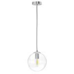 801004 Люстра SFERETTA E27 1х6W (led) E27 ХРОМ/ПРОЗРАЧНЫЙ