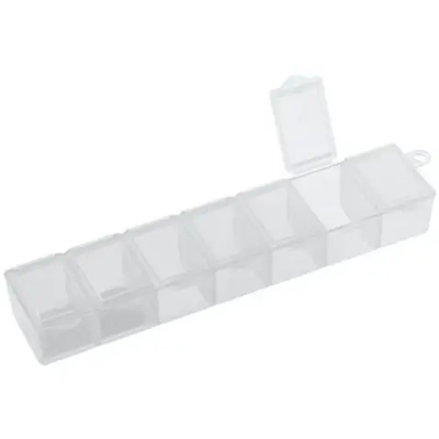 Контейнер для мелочей «ЭКСПЕРТХАУС», прозрачный, 15,3*3,4*2,4см