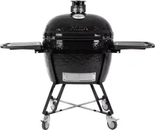 Керамический угольный гриль Primo Oval XL 400 All-in-one, 47x64 см, с ножками и столиками
