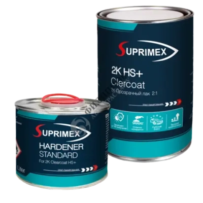 SUPRIMEX 2K HS+ лак (1 л) + Отвердитель для 2K HS+ прозрачного лака стандартный (0,5 л)