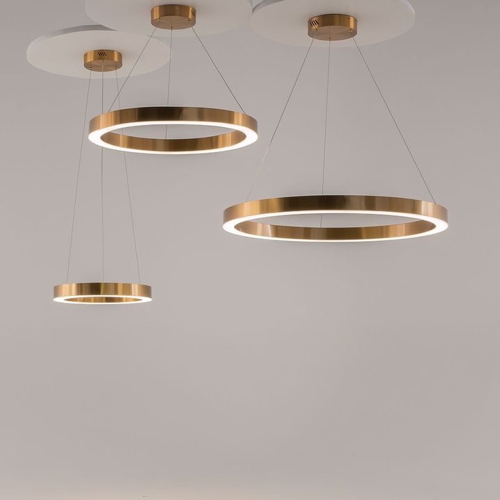 Подвесная светодиодная люстра Maytoni Saturno MOD415PL-L60BS4K