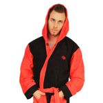 Халат махровый Diapolo Black/red для спортсменов по водным видам спорта