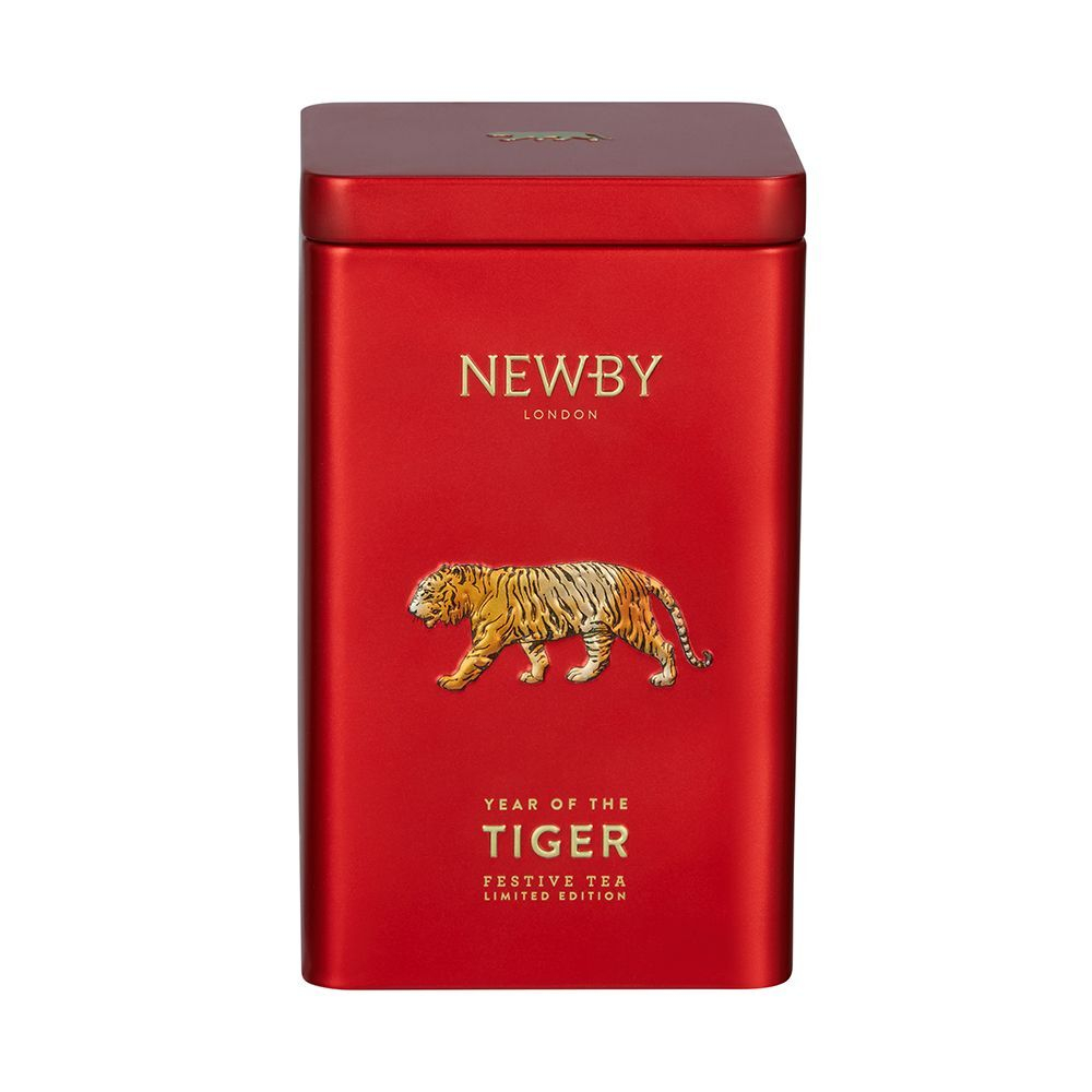 Чай черный Newby Праздничный купаж Год Тигра жестяных банках 125г