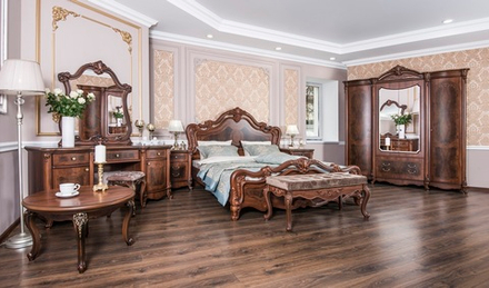 Илона (орех караваджо) Набор мебели для спальни