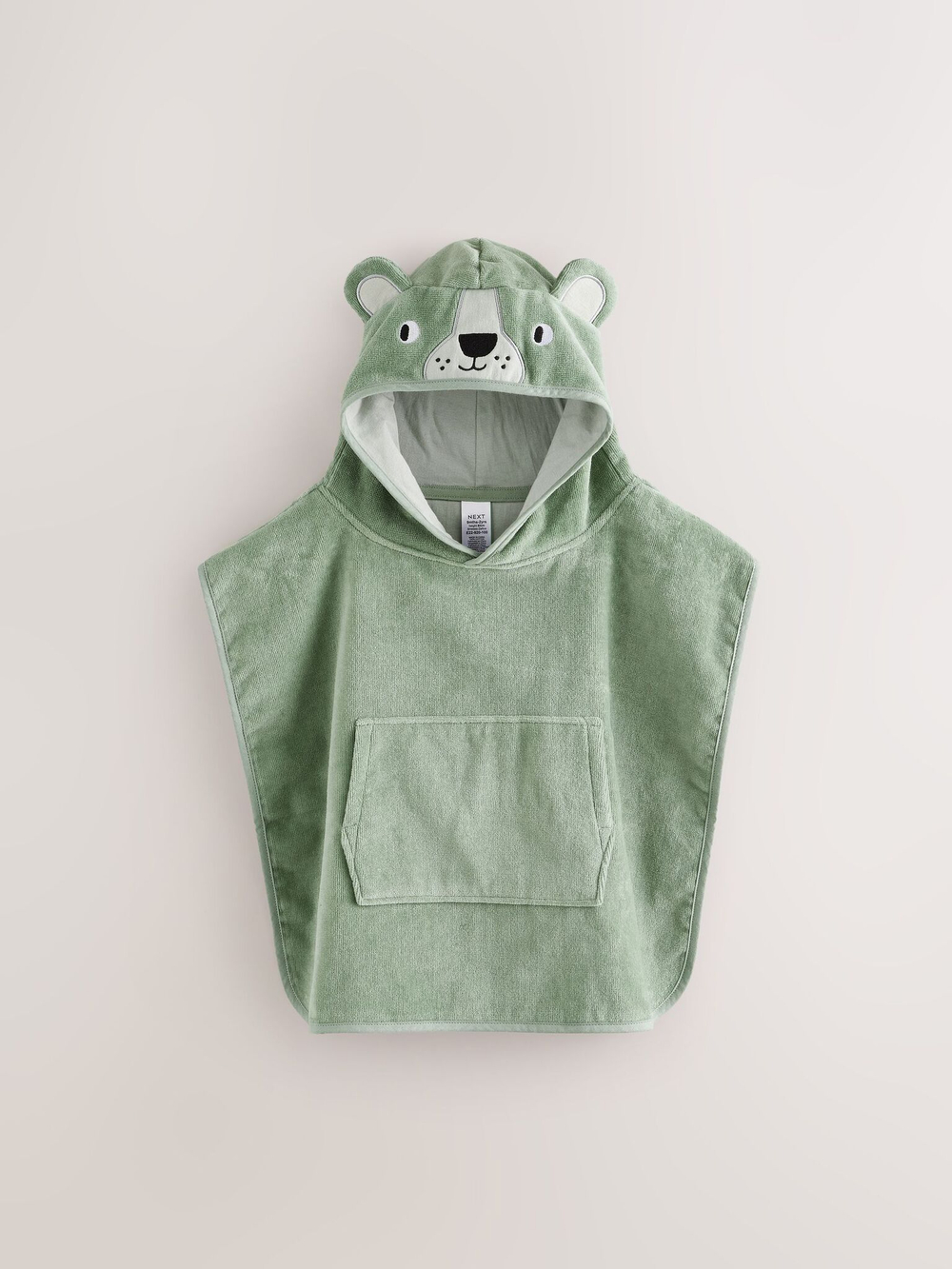 Пончо махровое для мальчика Next E22-920, Зеленый