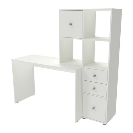 Стол письменный со стеллажом КарИВи 750 Белый
