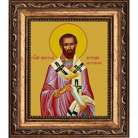 Артема Листрийский, епископ, апостол от 70-ти.  Икона на холсте.