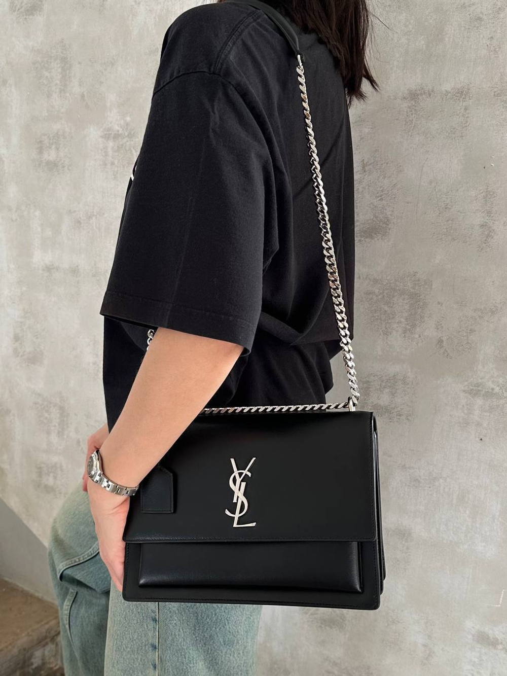 Сумка Saint Laurent medium Sunset shoulder