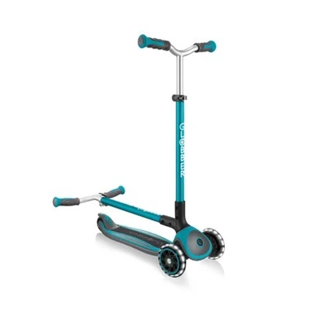 Самокат Globber Master Lights, бирюзовый бирюзовый