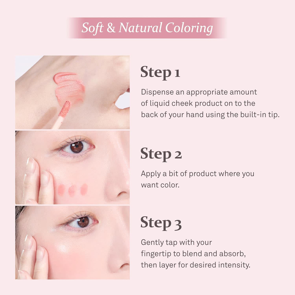 Hince, Dewy Liquid Cheek, жидкий крем для лица, LC002 солнечный персик, 6 мл (0,2 жидк. унции)