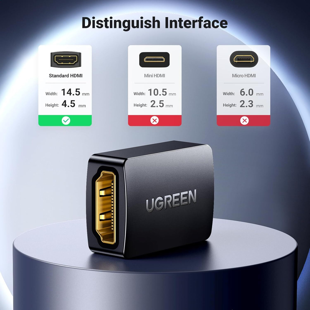Переходник HDMI - HDMI UGREEN 20107