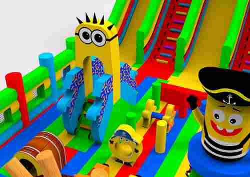 Коммерческий надувной батут «Приключения Мульти-Пульти», 17х9х8 м