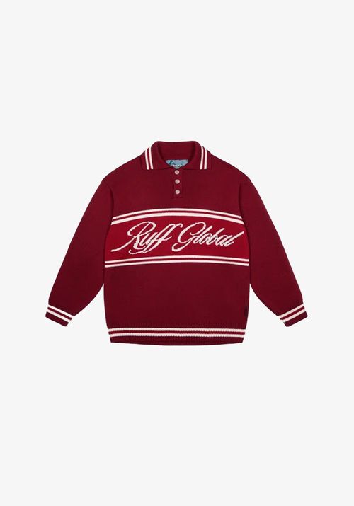 Поло Вязанное бургунди