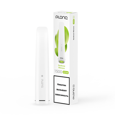 Plonq Plus - Green Apple (Зеленое яблоко) 1500 затяжек