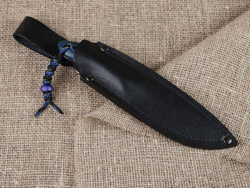 Нож для бушкрафта "Канадец", сталь VG-10/Elmax, рукоять G10 (синяя)