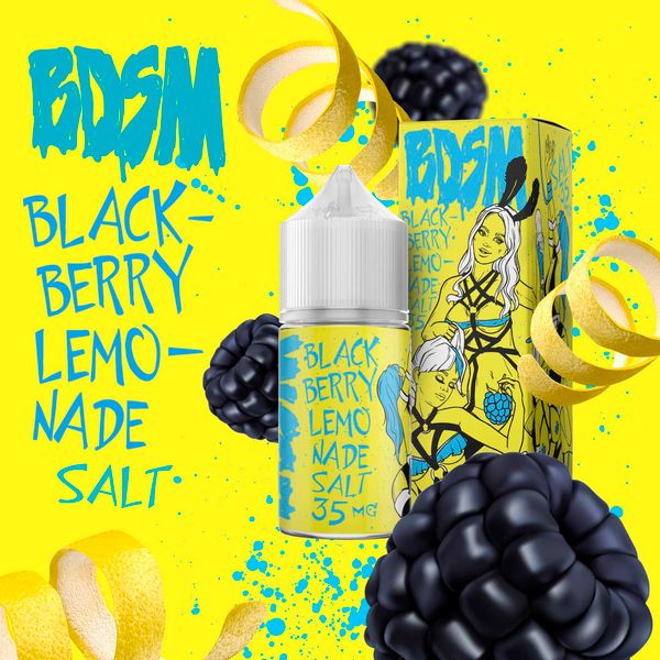 Купить Жидкость BDSM Salt 30 мл - BlackBerry lemonade