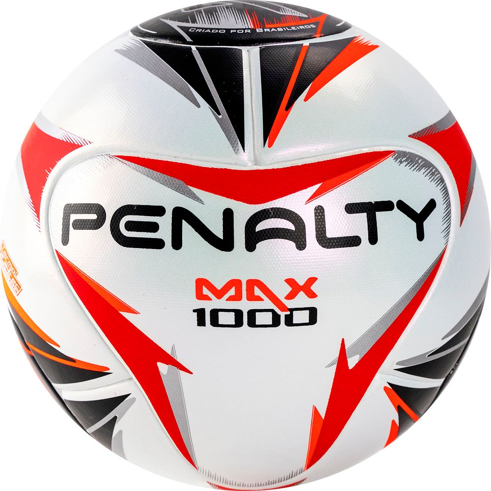 Мяч футзал. PENALTY BOLA FUTSAL MAX 1000, 5415911170-U, р.4, PU, FIFA Pro, термосш.,бел-кр-чер