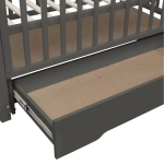 Кровать детская Indigo Norden маятник на колесах, ящик графит