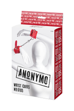 Наручники Anonymo красные 27 см