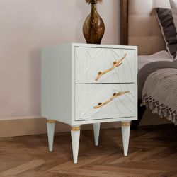 Тумба Арт Колор leaves Классик Голд Белый опал