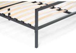 Двуспальная кровать Эгерт 160х200 черный / antracite