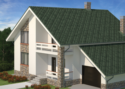 Гибкая черепица Ruflex Runa R-R-2 Тайга3 м2/упак.