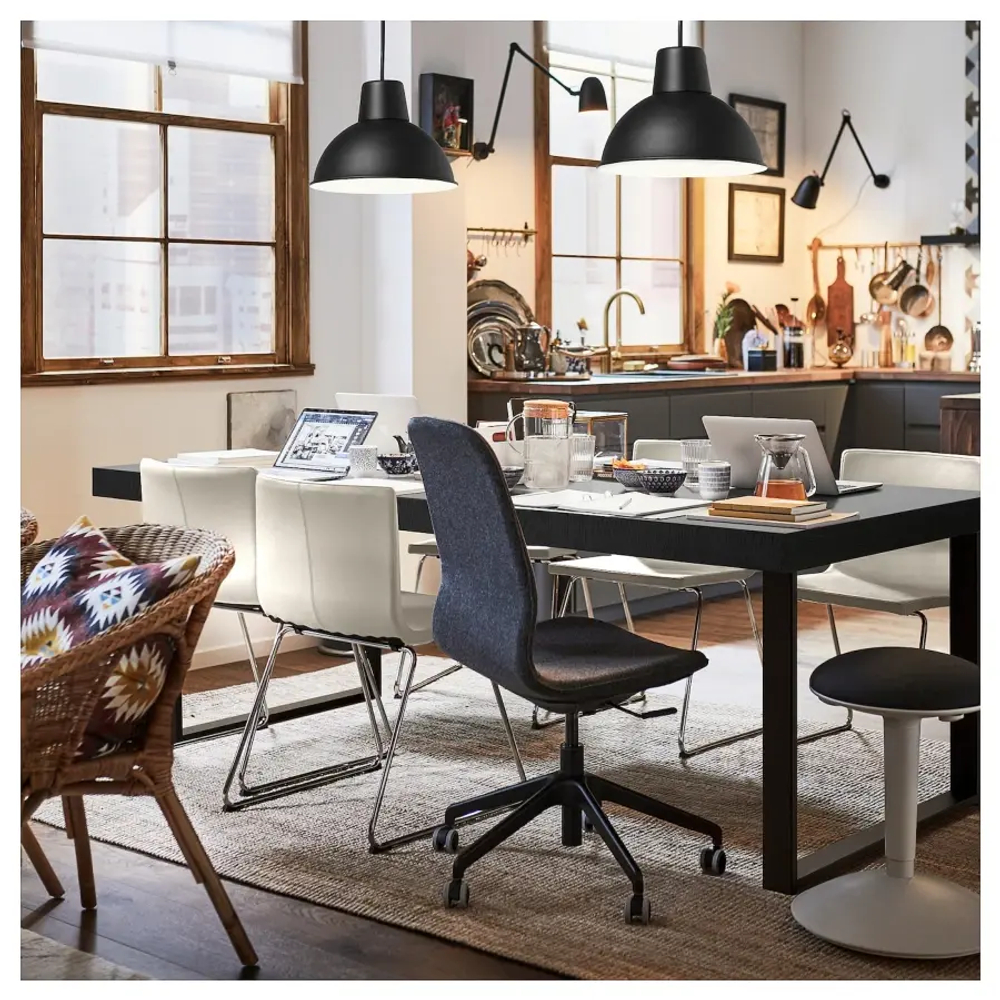Раздвижной стол - IKEA TARSELE, 150/200х80х77 см, ТАРСЕЛЬ ИКЕА,  черный
