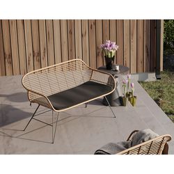 Кушетка Vetle Bent, 125х68х81 см, ротанг