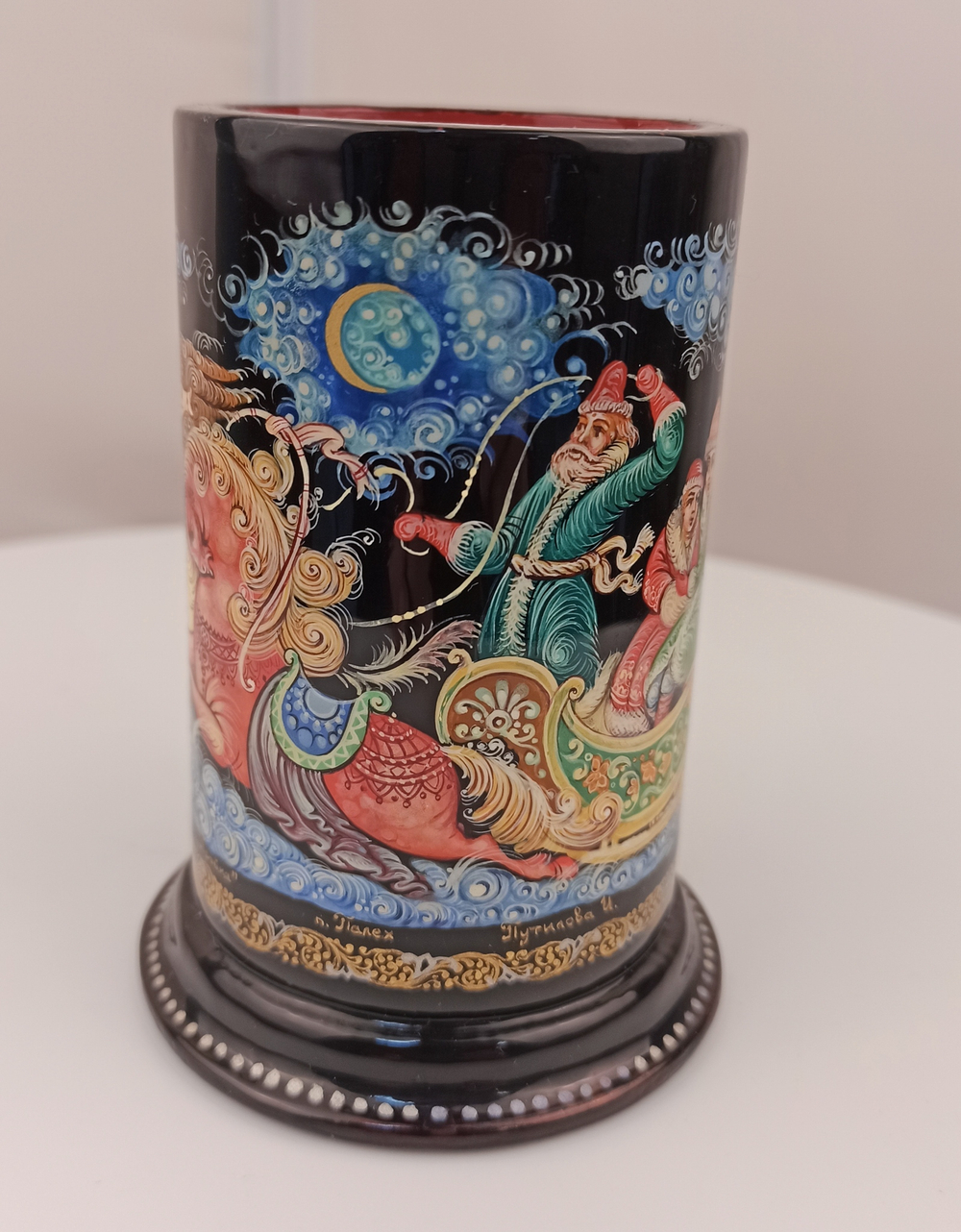 Стакан под ручки с карандашами "Тройка-2" круговая роспись