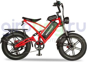Электровелосипед Minako FOX-L 2.0 (48v/23Ah) Литые диски - Красный