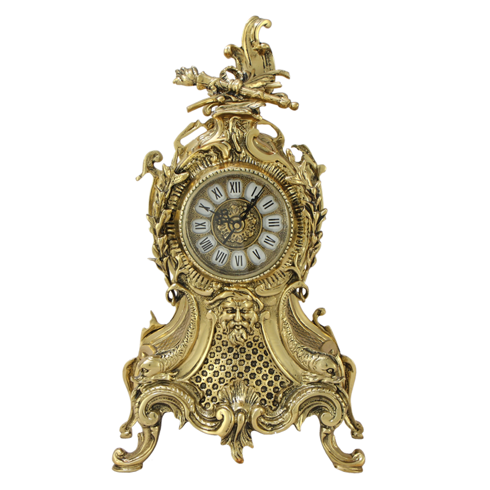 Bello De Bronze Часы "Карранка" каминные бронзовые "золото"