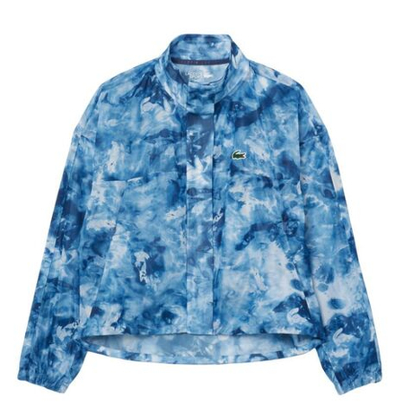 Женская теннисная куртка Lacoste Lightweight Crocodile Print Tennis