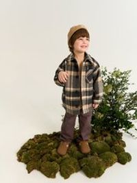 Пальто клетка "Графит"