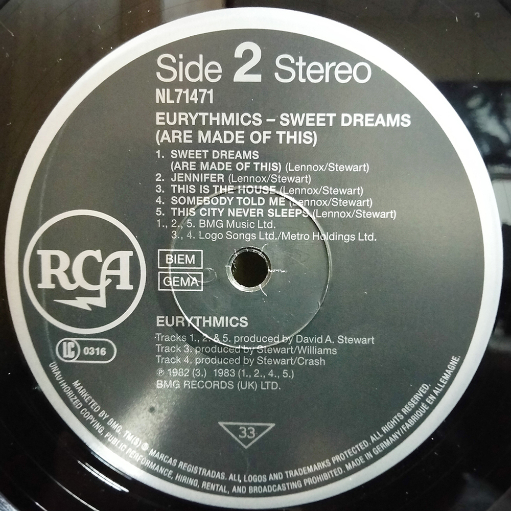 Eurythmics / Sweet Dreams (Are Made Of This)(LP)